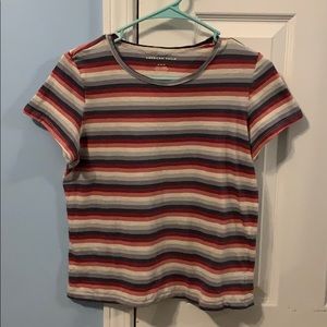 American Eagle Stripped T-Shirt